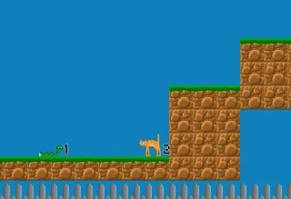 Screenshot from the game Snakes etc. On A Plain